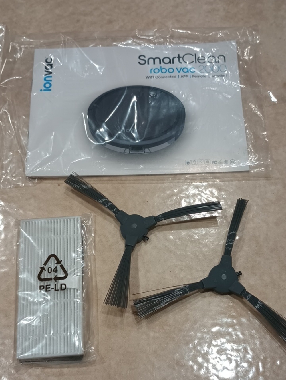 Replacement Brushes & Filter for SmartClean Robo Vac 2000